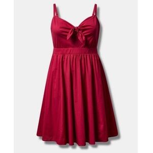 Torrid Poplin Hot Pink Mini Dress Size 0X